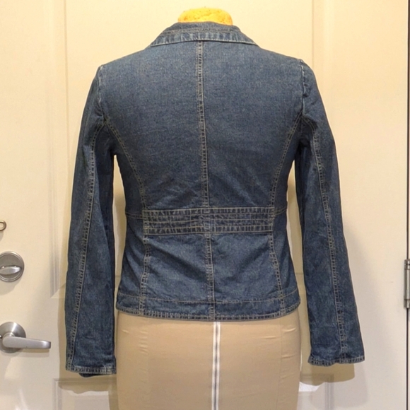 EUC Y2K Jessica Sport 10 Cotton Denim Crop Jacket - Picture 4 of 6